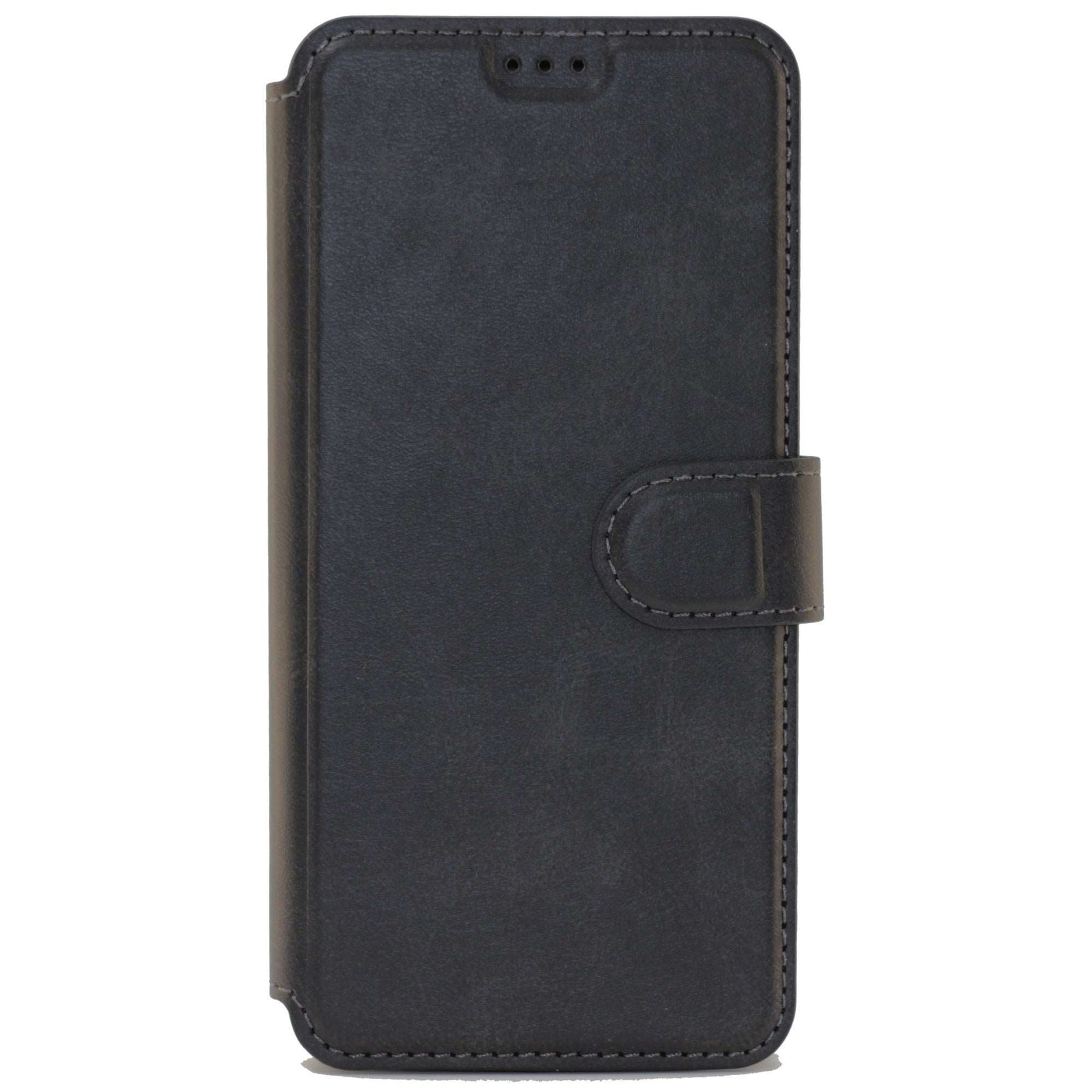 Huawei P30 Lite, Leather Wallet Case, Color Black.