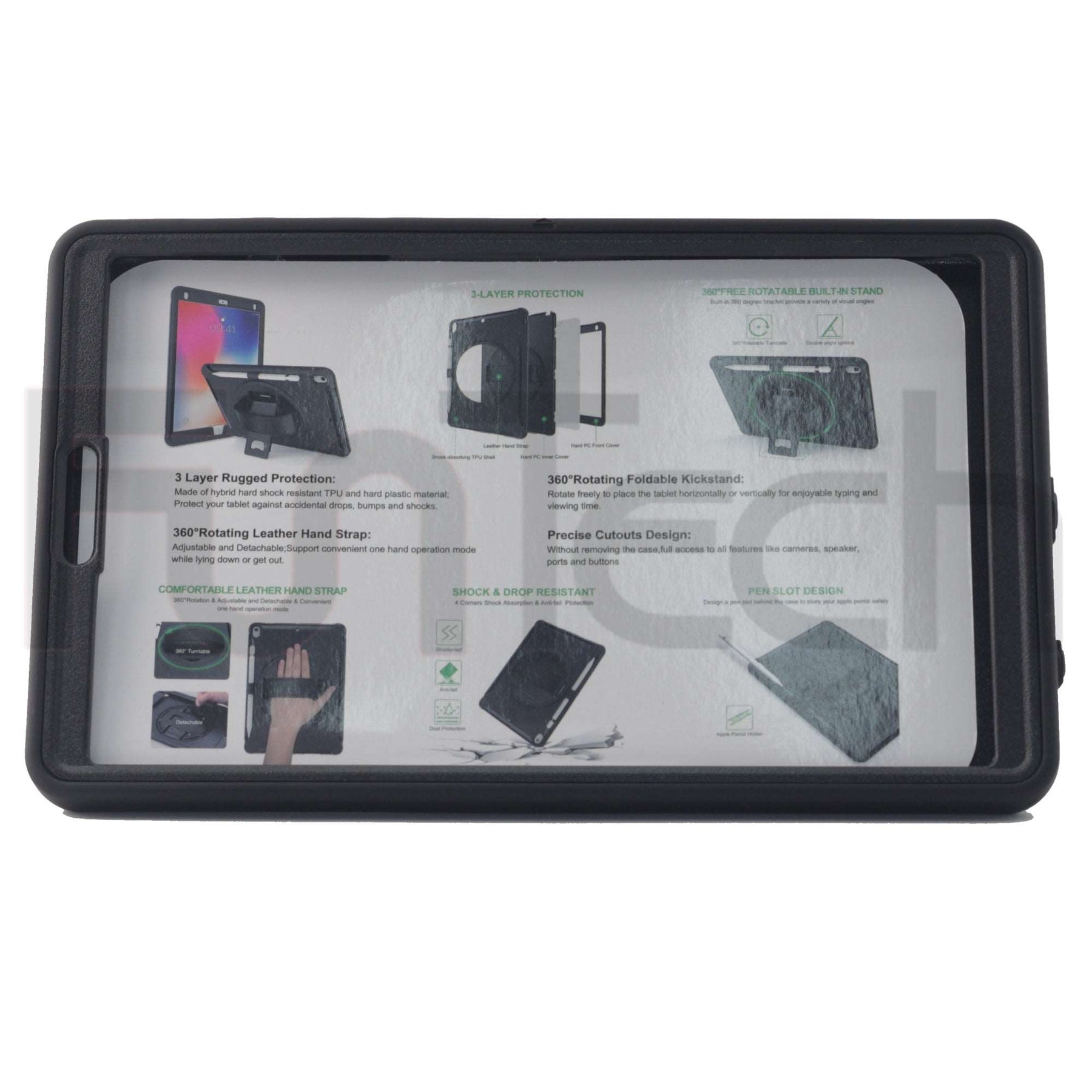 Drop & Shock Proof Samsung Tab Case For - Tab A7 Lite 8.7 inch, T220/T225, Color Black.