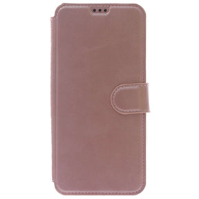 iPhone XR, Leather Wallet Case, Color Pink