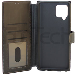 Samsung A42 5G Leather Wallet Case Color Black