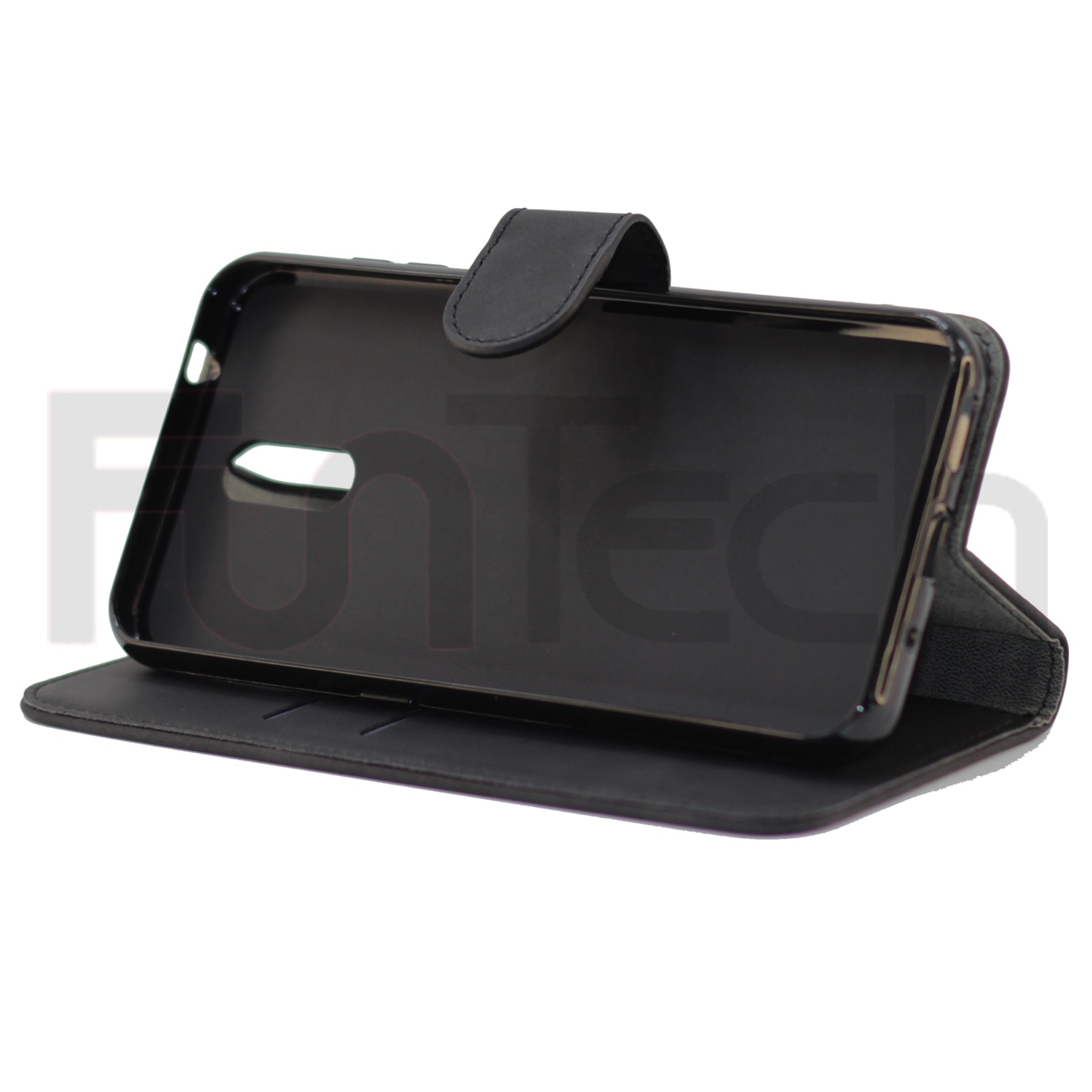 Copy of Nokia 2.3, Leather Wallet Case, Color Black,