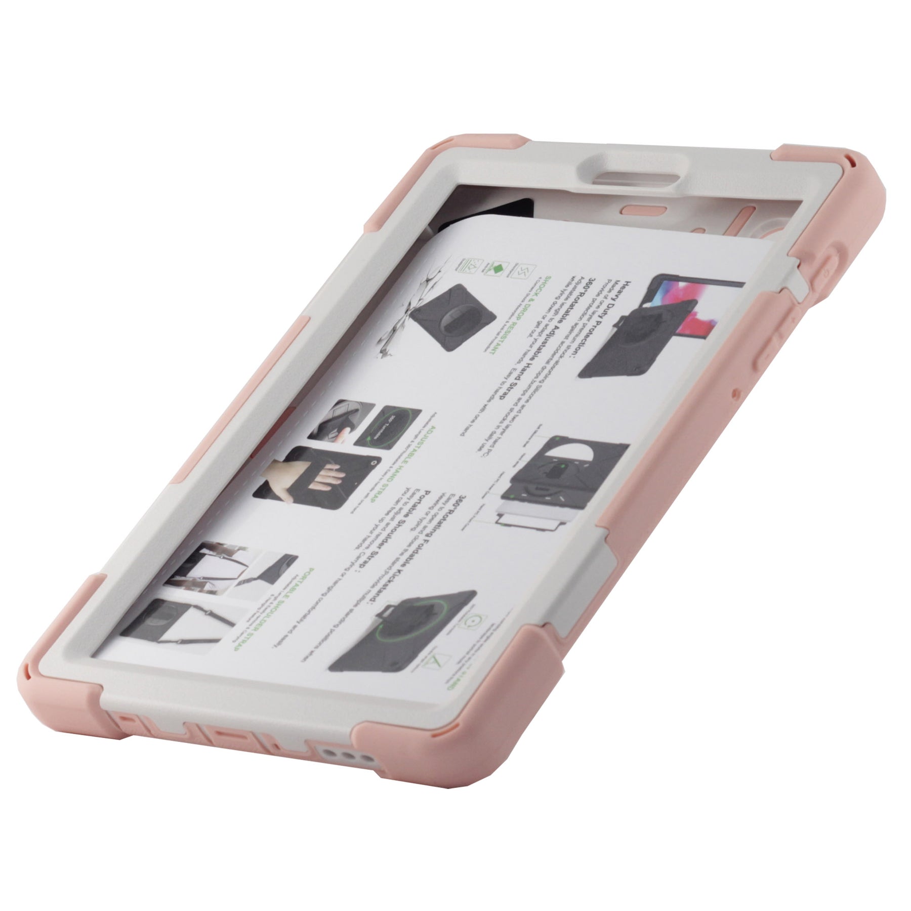 Drop & Shock Proof Samsung Tab Case For - Tab A7 Lite 8.7 inch, T220/T225, Color Pink.