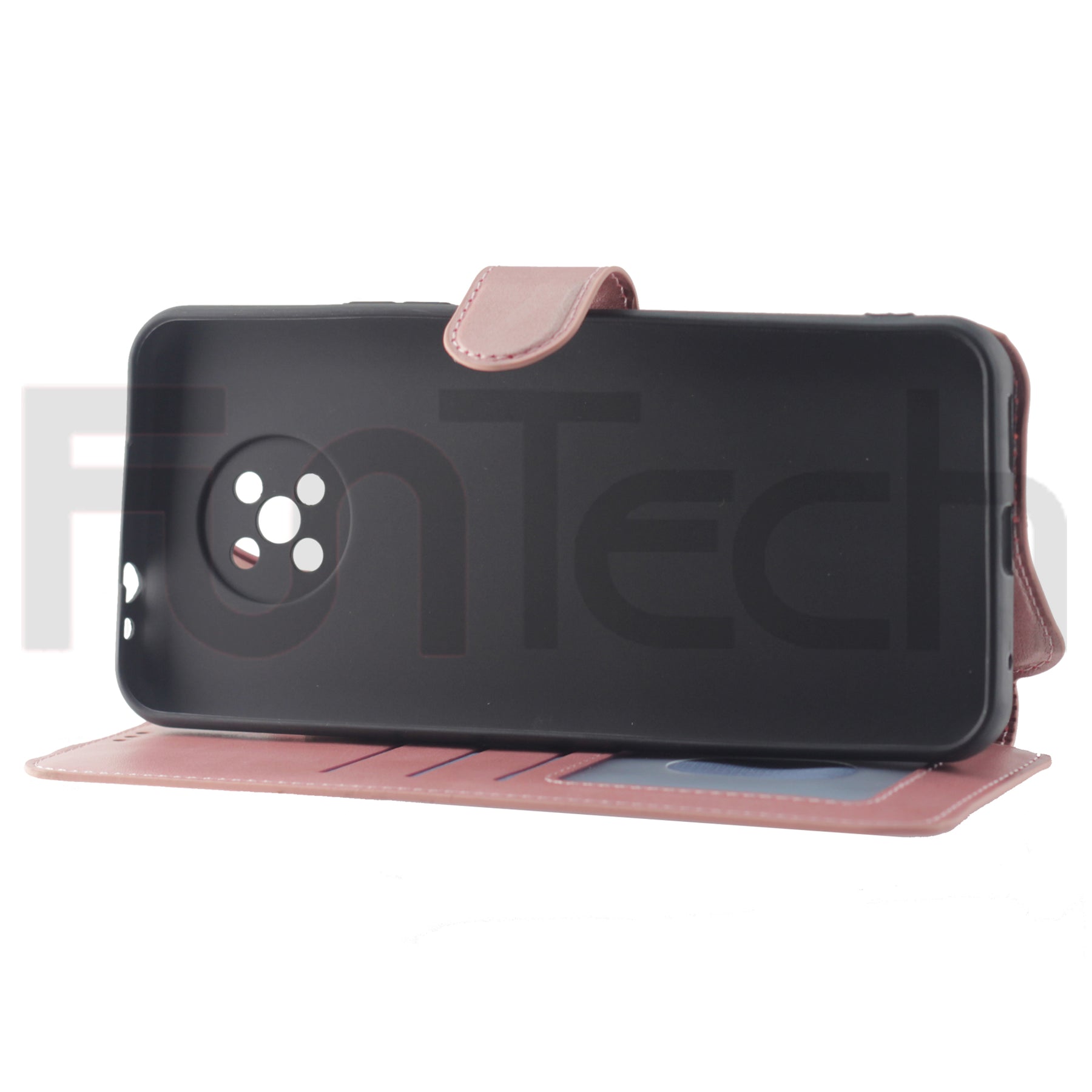Nokia G50, Leather Wallet Case, Color Pink.
