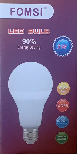 FOMSI E27 LED Light Bulb 9W