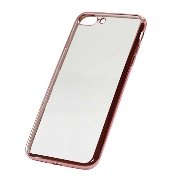 iPhone 7 plus, iPhone 8 plus shining gel protective rose pink