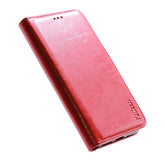 iphone X iphone XS leather wallet phone case red