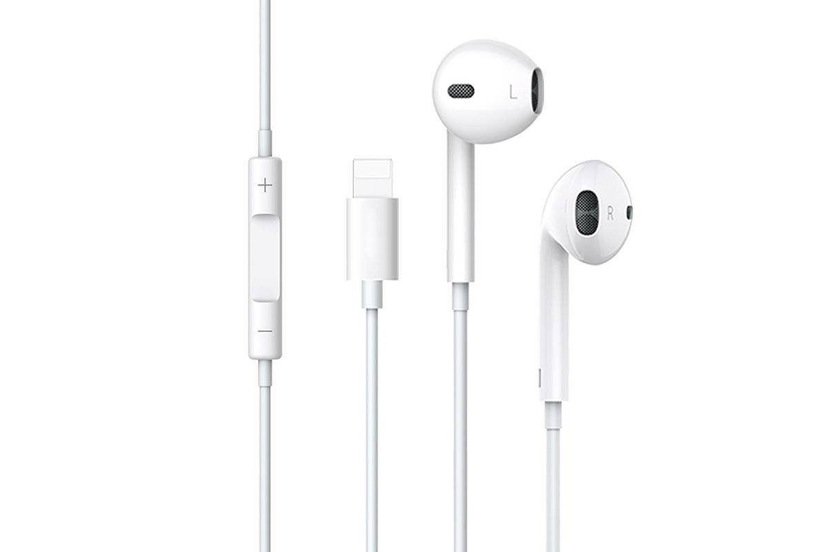 USAMS iPhone Lightning Earphones with Volume Control and Mic 1.2m