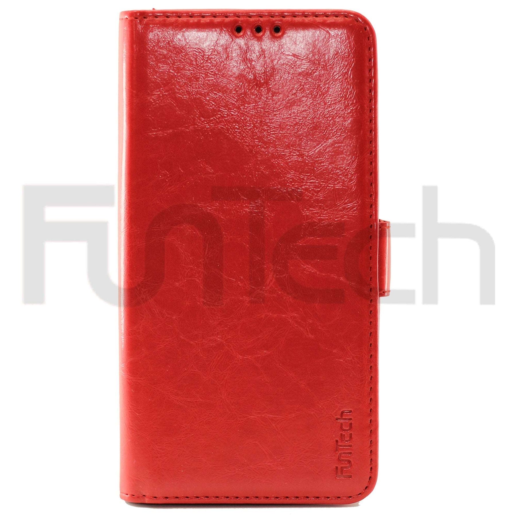 Samsung S10 Plus Leather Wallet Case Red