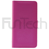 Samsung A3 2017, Leather Wallet Case, Color Pink.