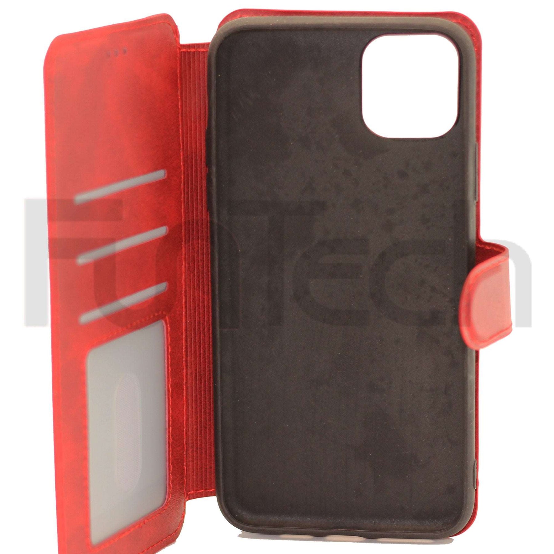  Apple iPhone 11 Pro MAX Leather Wallet Case Color Red