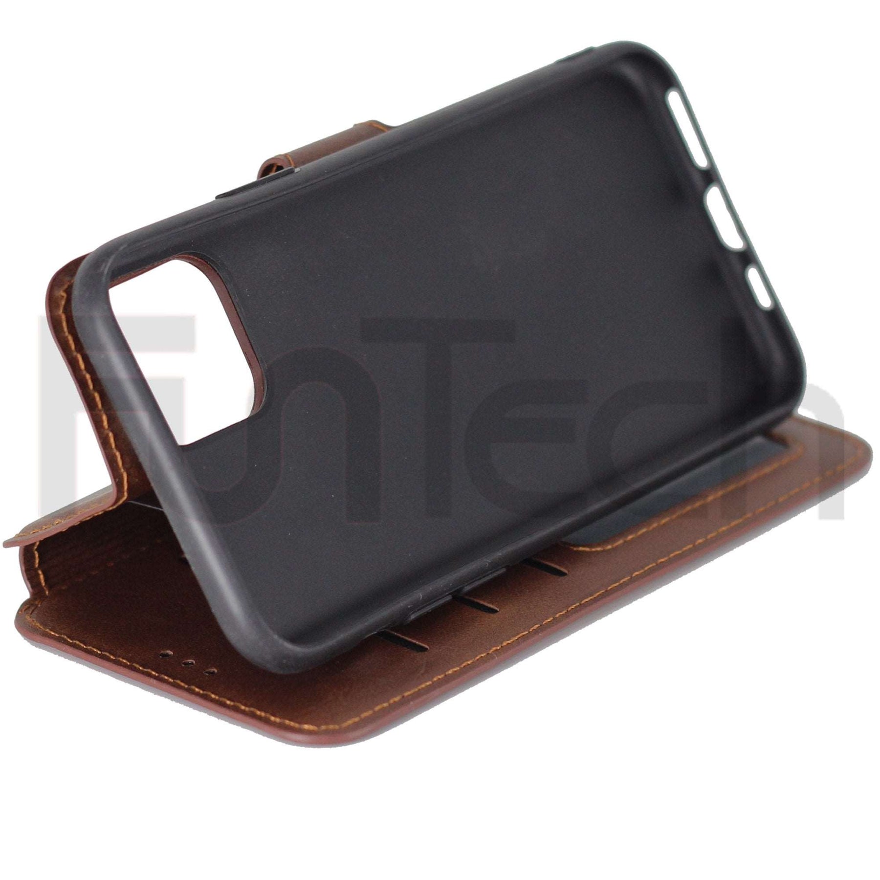 Apple iPhone 11 Pro Premium Quality Leather Case Brown