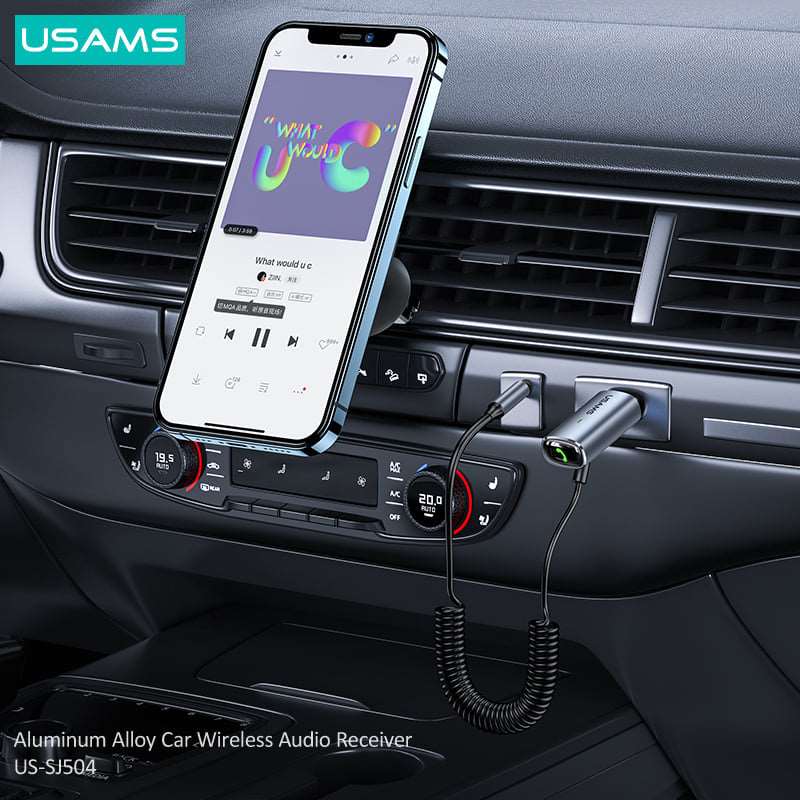 USAMS Aluminum Alloy Car Wireless Audio Receiver US-SJ504