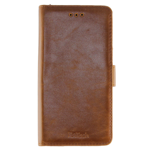 Huawei P20 Lite, Leather Wallet Case, Color Brown