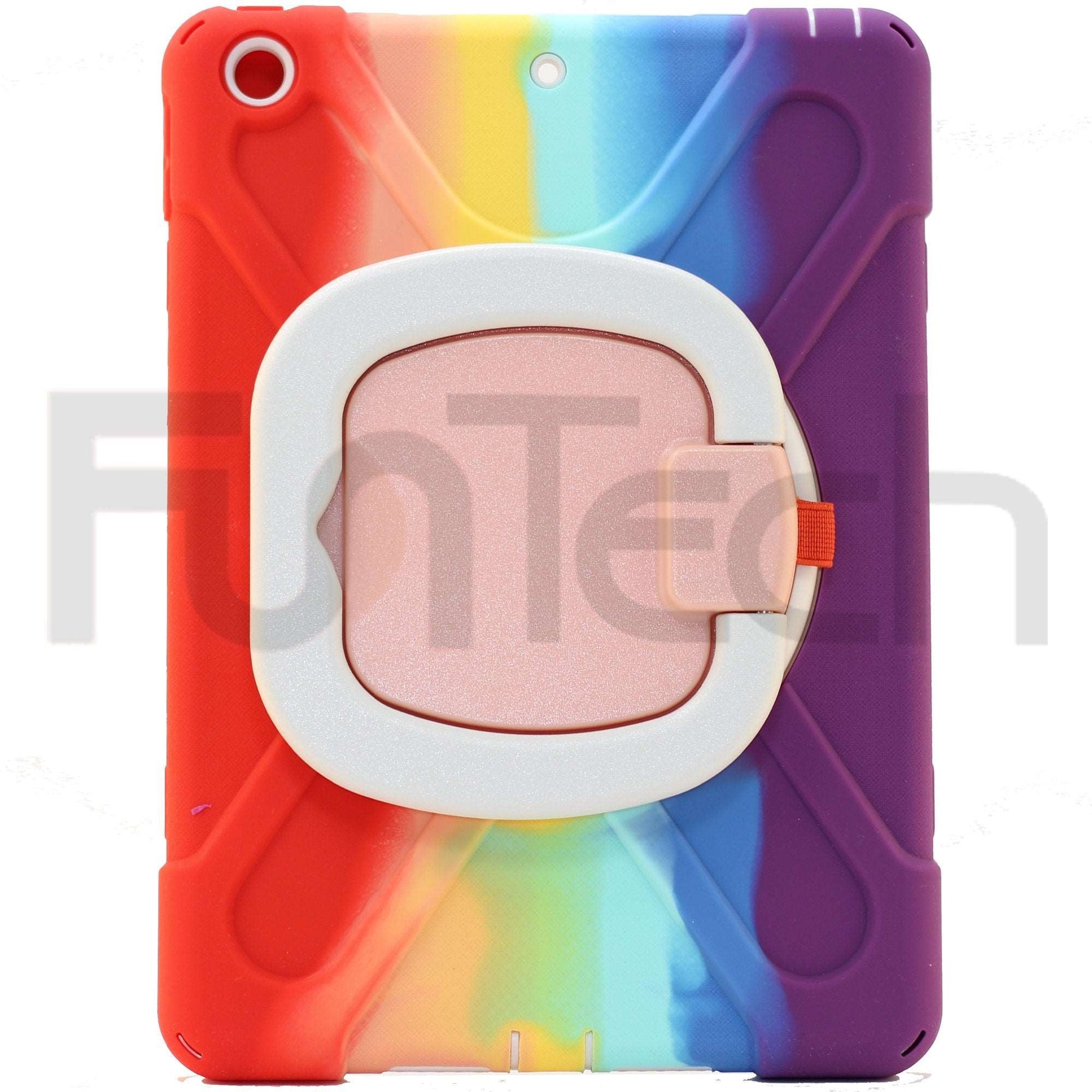 iPad 10.2 inch 2019/2020 360` Hard Shockproof Case Rainbow Purple