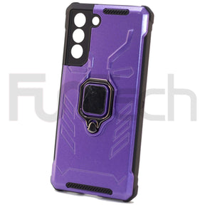 Samsung S21 FE Ring Armor Case, Color Purple