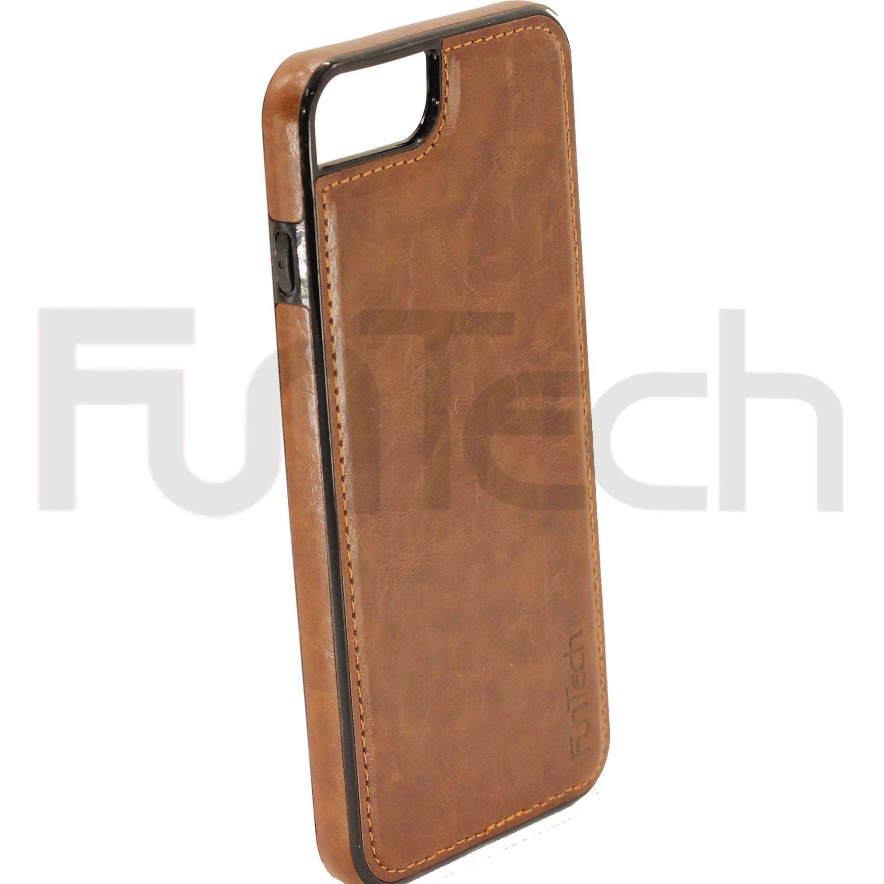 Apple iPhone 7/8 Plus Leather Back Case Brown