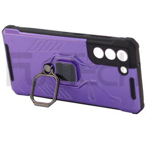 Samsung S21 FE Ring Armor Case, Color Purple