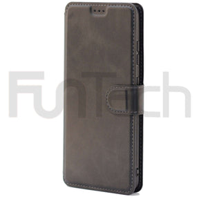 Samsung A52 Leather Wallet Case Color Black