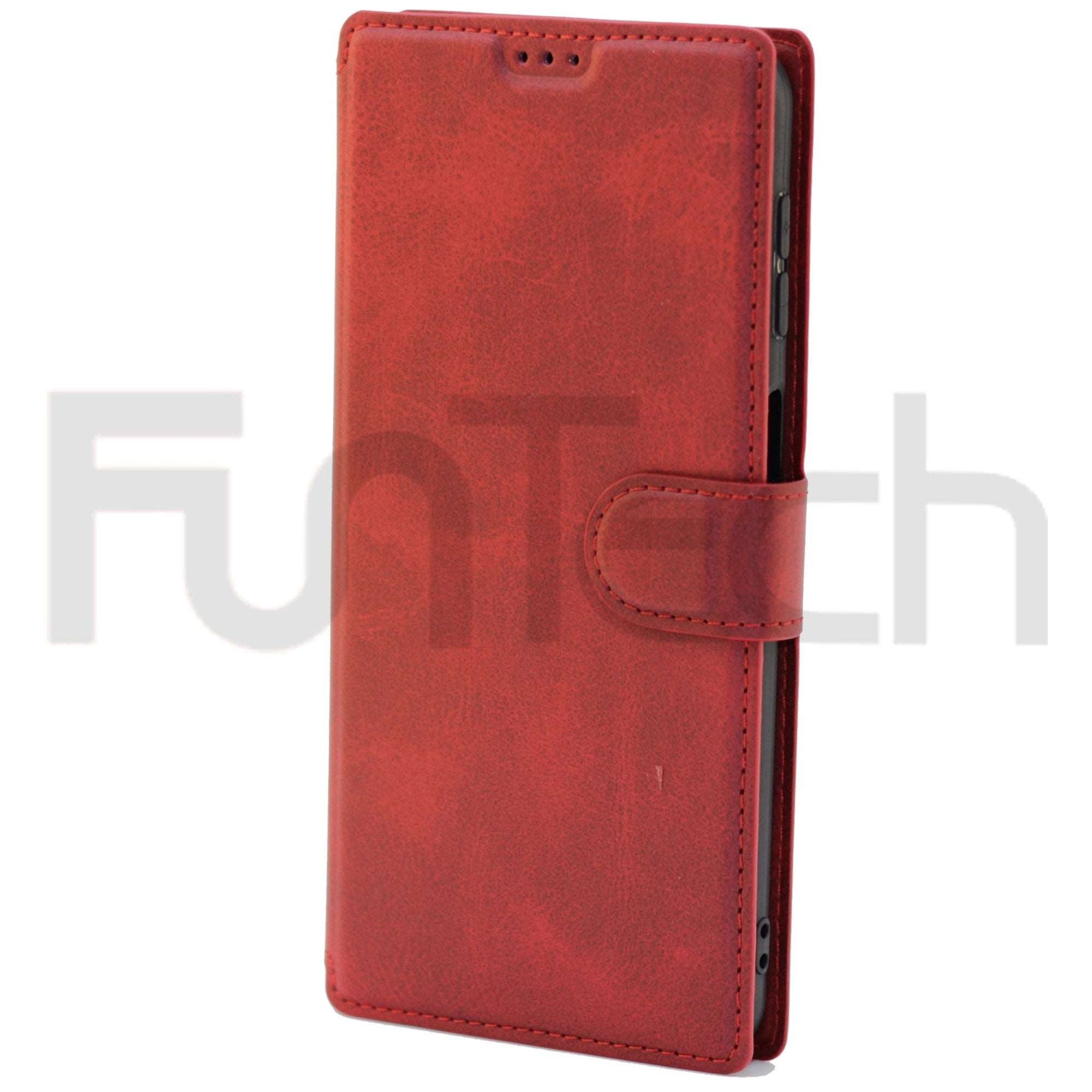 Samsung A32 Leather Wallet Case Color Red 5G