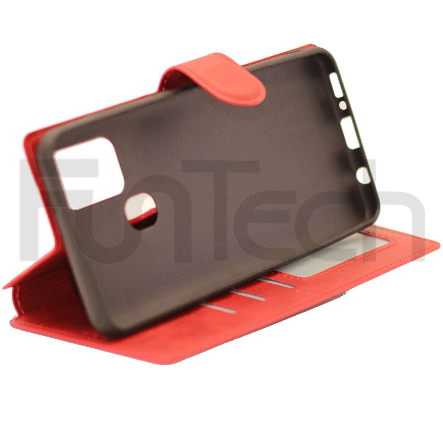 Samsung A21s Leather Wallet Case Color Red