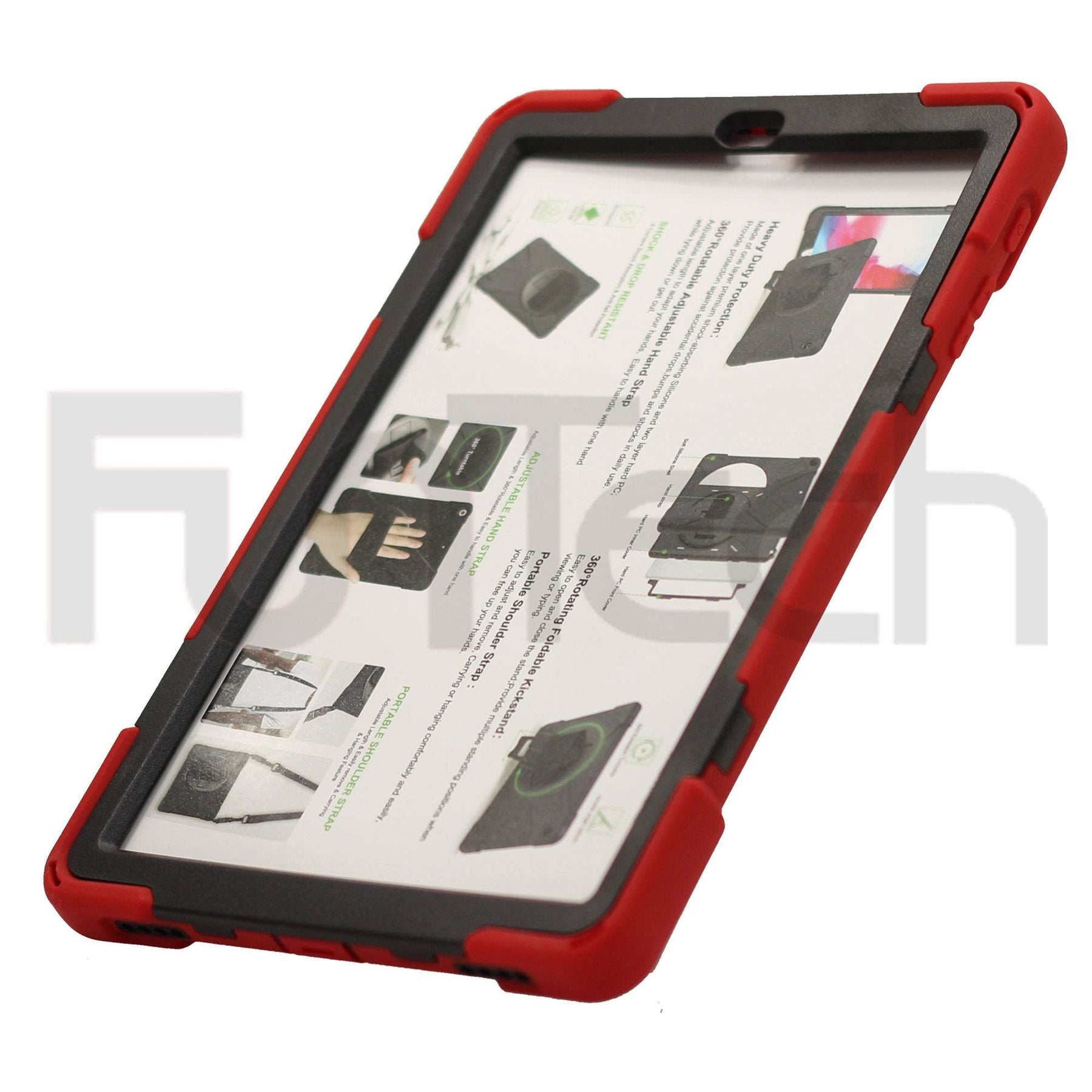 Drop & Shock Proof Samsung Tab Case For - Tab A 10.1 inch (2019) T510/T515 Color Red