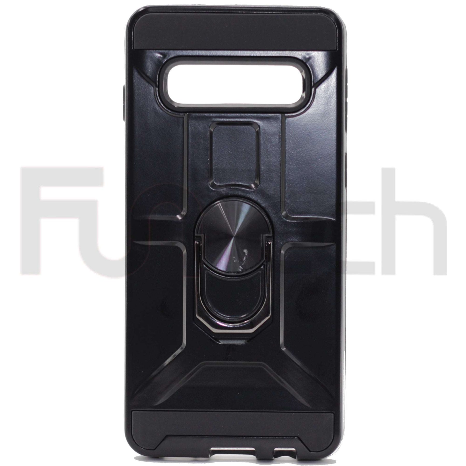 Samsung S10, Armor Ring Case, Color Black,