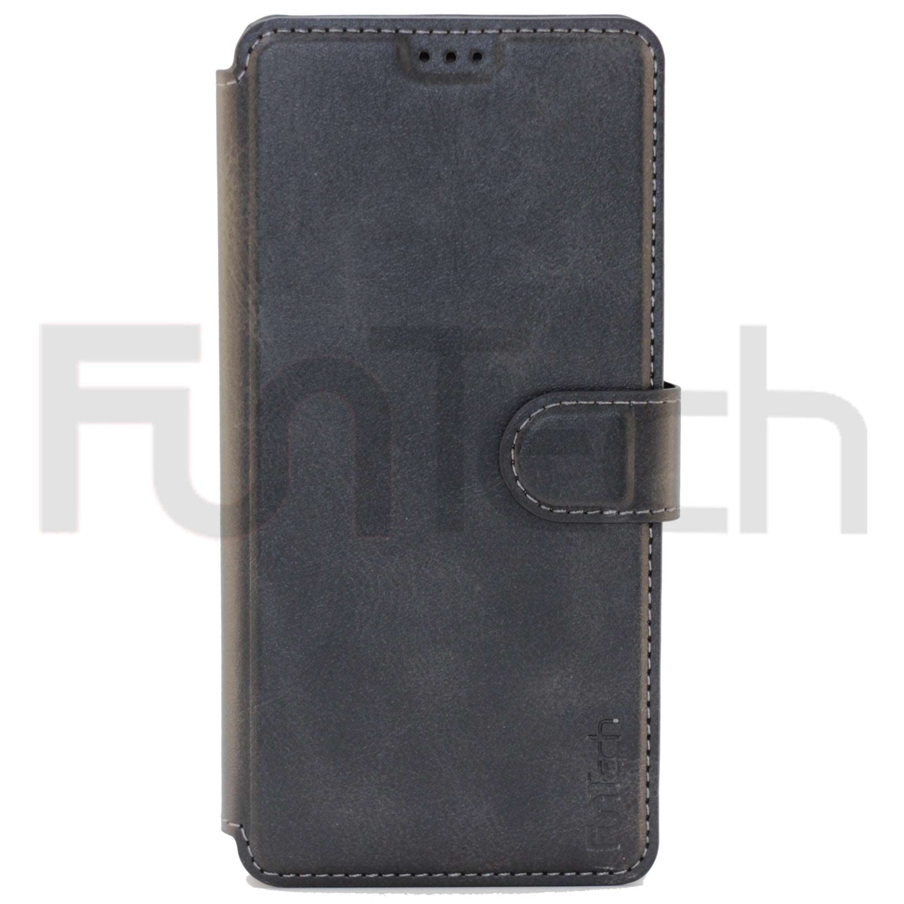 Samsung S20 Plus Leather Wallet Case, Color Black