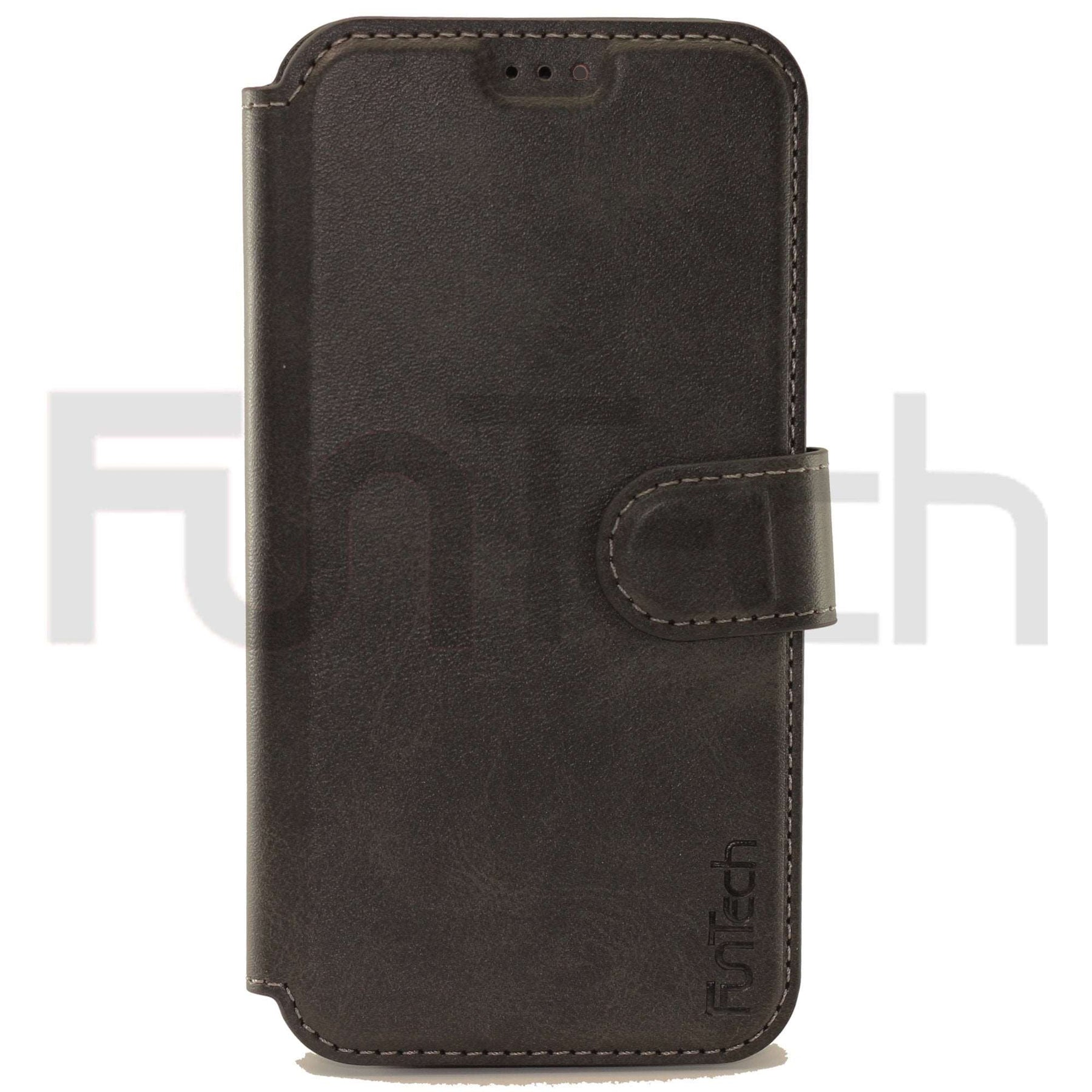 Apple iPhone 12/12 Pro  Leather Wallet Case Color Black