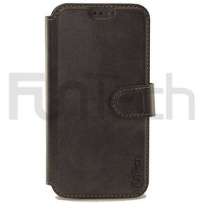 Apple iPhone 12/12 Pro  Leather Wallet Case Color Black