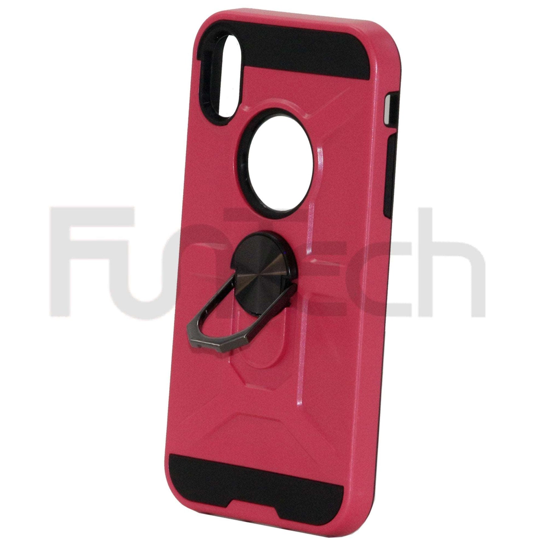 Apple iPhone XR Ring Armor Case Pink