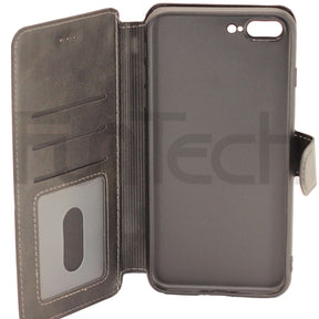 Apple iPhone 7/8 Plus Wallet Armor Case Black