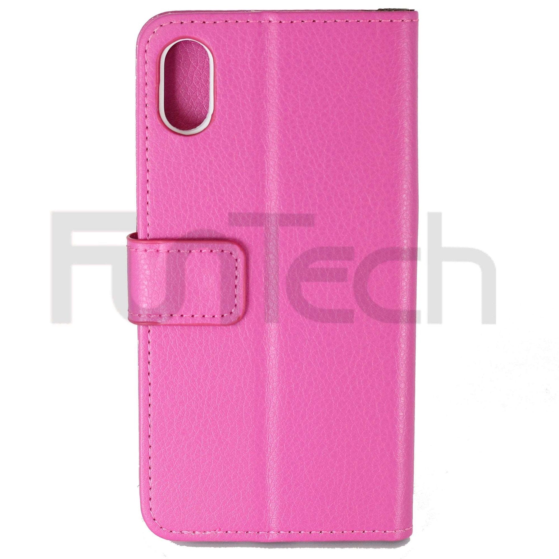 Apple iPhone X Leather Case Pink