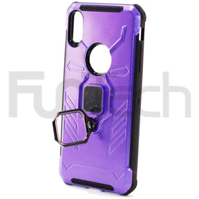 Apple iPhone XS Max, Ring Armor Case, Color Purple,