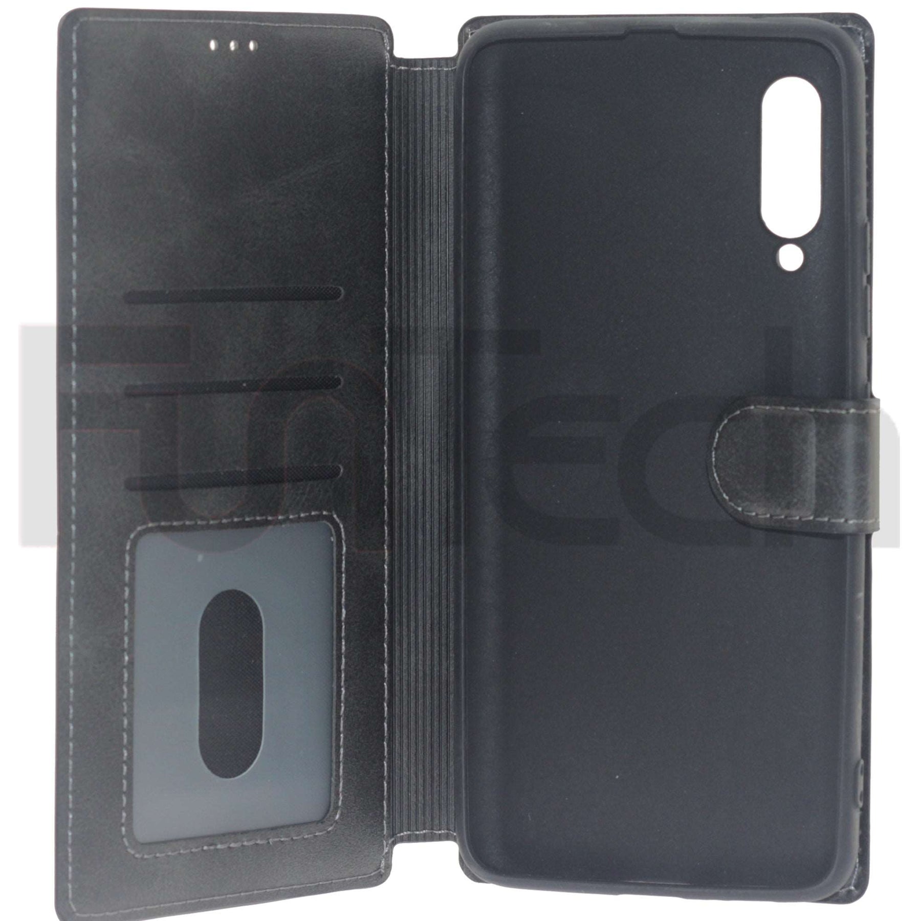 Samsung A90 5G, Leather Wallet Case, Color Black.