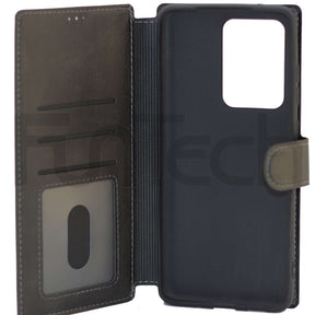 Copy of Samsung S20 Ultra Leather Wallet Case, Color Black