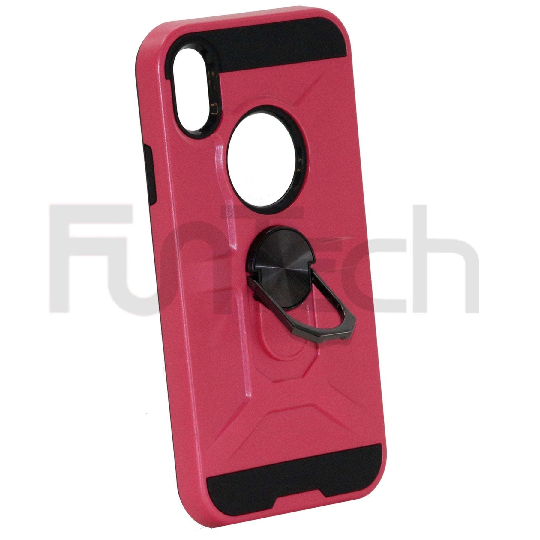 Apple iPhone XR Ring Armor Case Pink