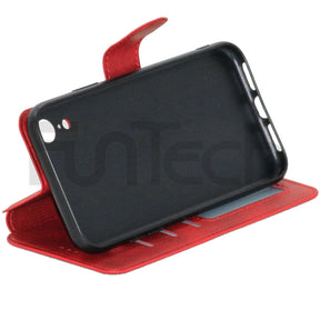 Apple iPhone XR Wallet Flip Case Red