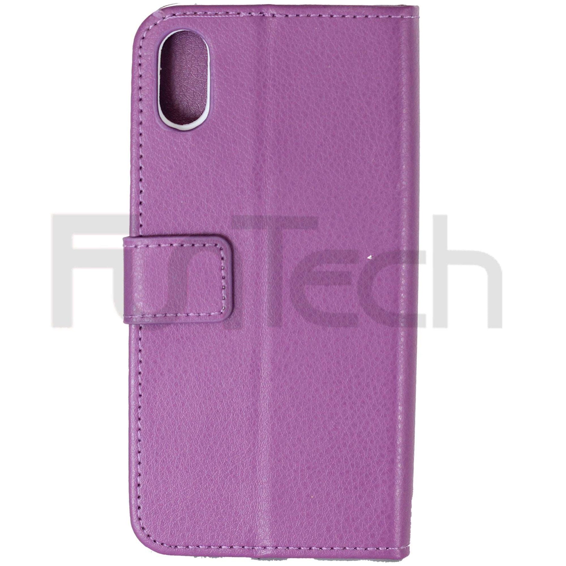 Apple iPhone X Leather Case Purple