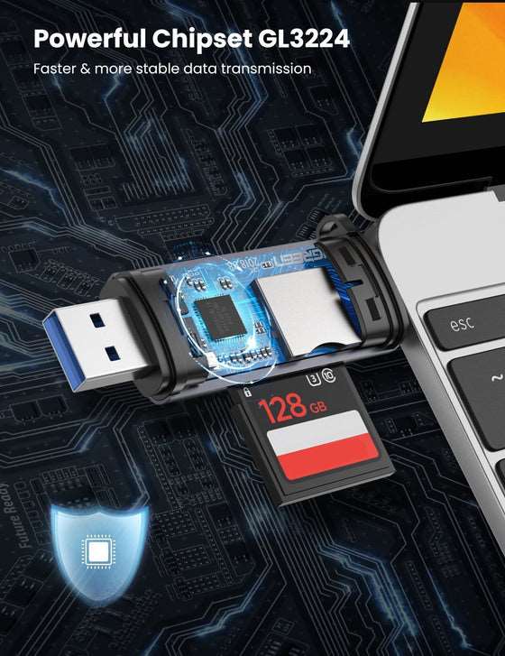 UGREEN 2-in-1 USB C/USB-A OTG Card Reader 50706
