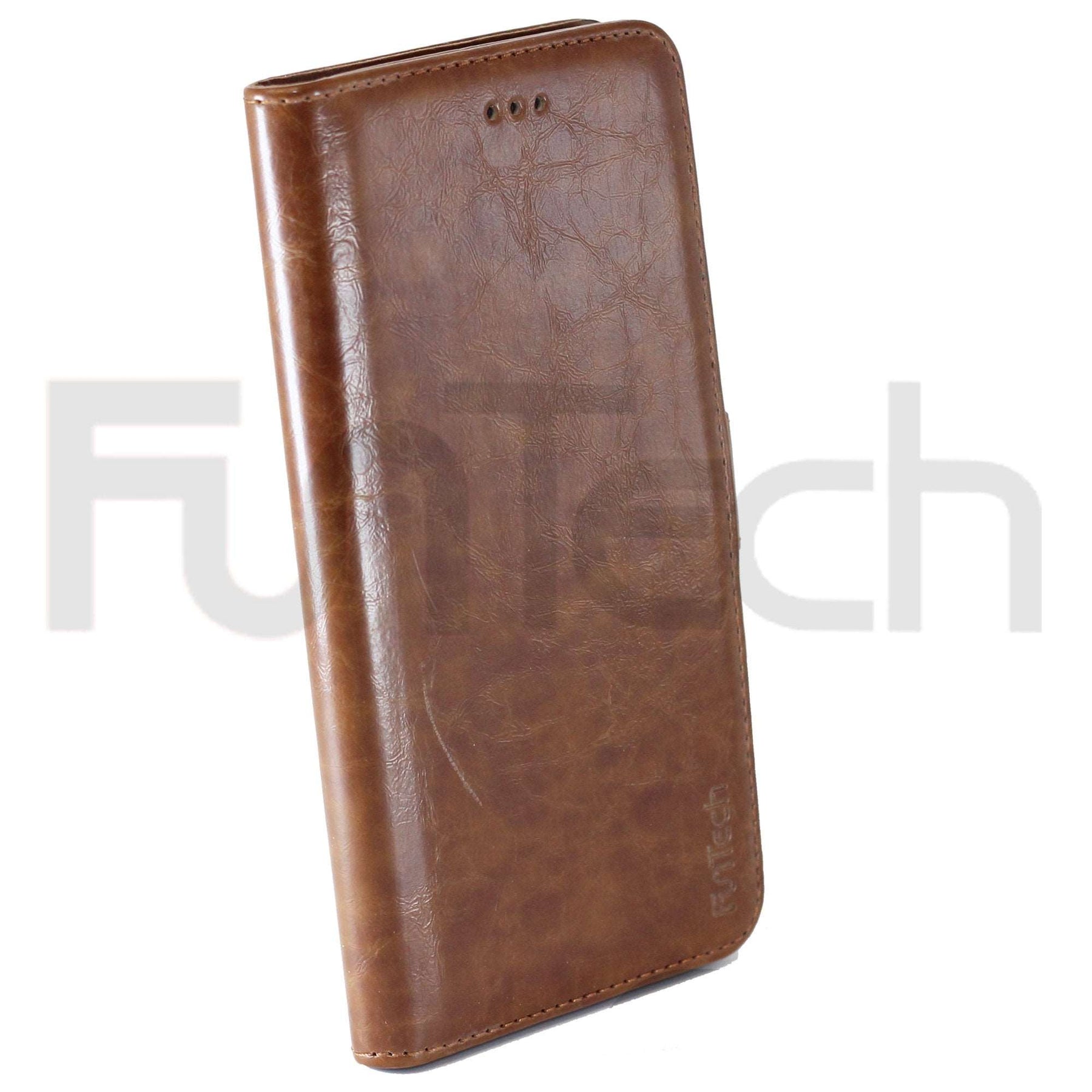 Apple iPhone 6 Plus Leather Wallet Case Brown