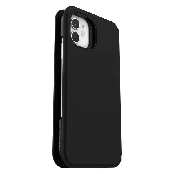 OtterBox Strada Via Series for Apple iPhone 11, black, Wallet case, Apple, iPhone 11, 15.5 cm (6.1"), Black