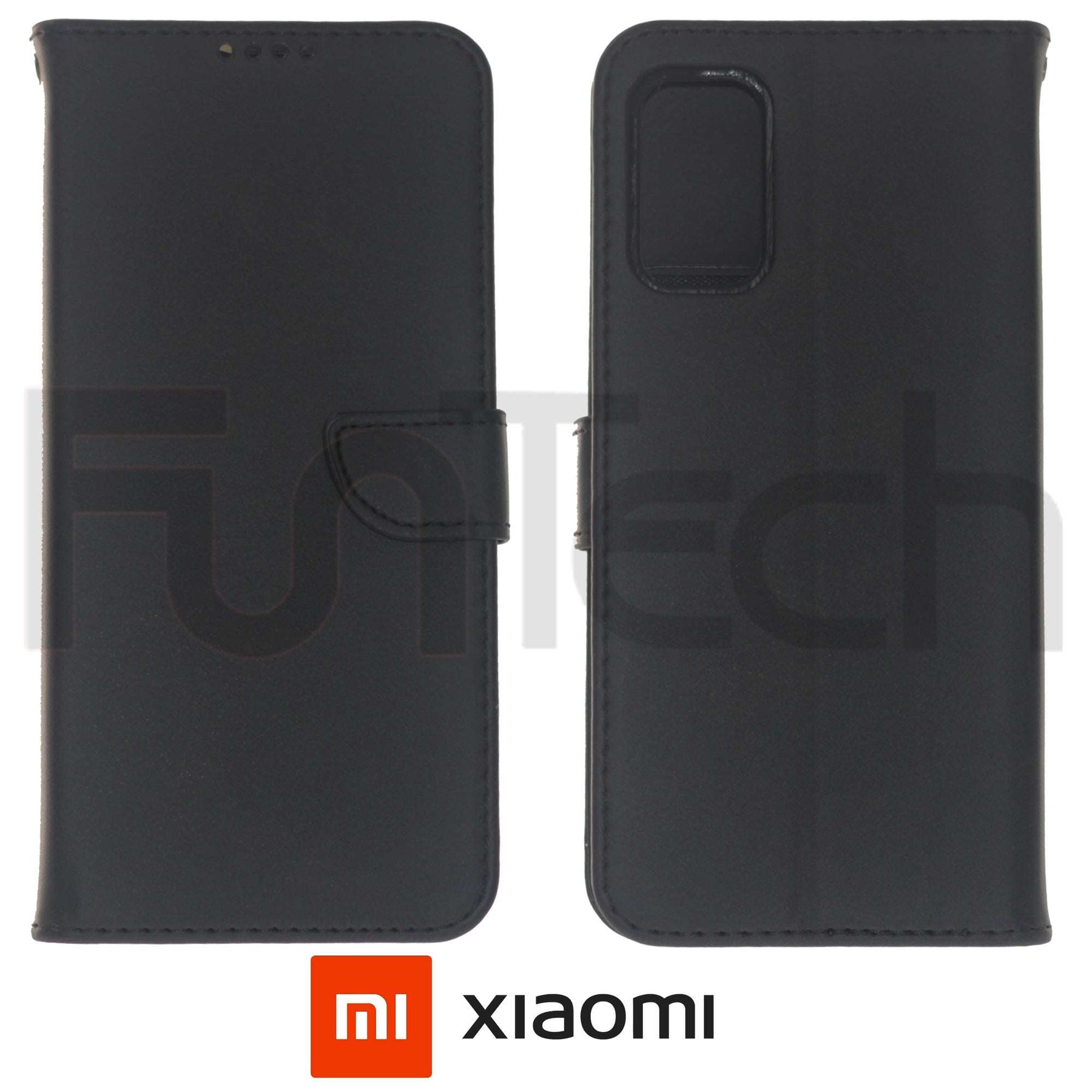 Xiaomi Redmi Note 10, 5G, Leather Wallet Case, Color Black.