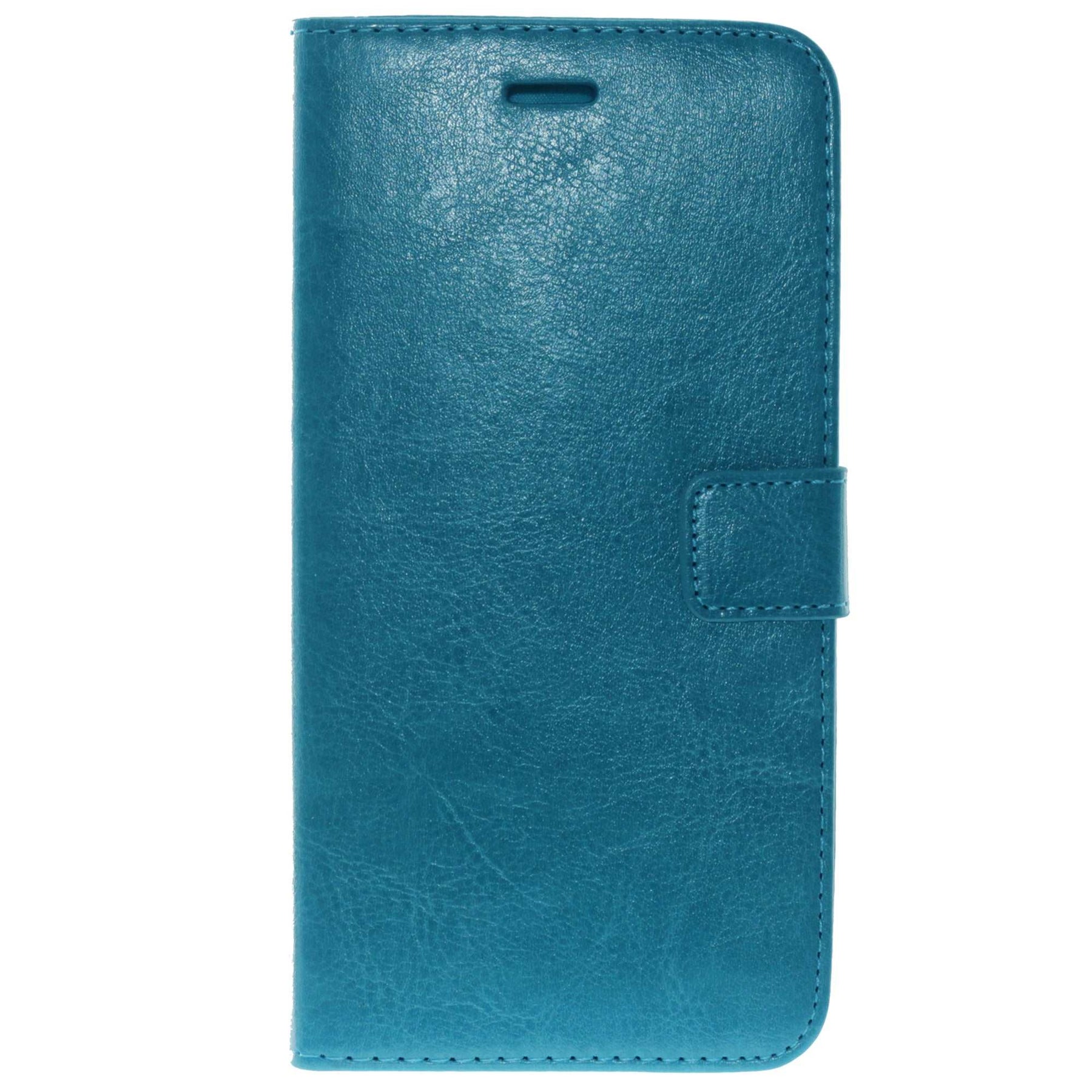 Apple iPhone 6Plus Leather Wallet Case Color Blue