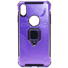 Apple iPhone XS Max, Ring Armor Case, Color Purple