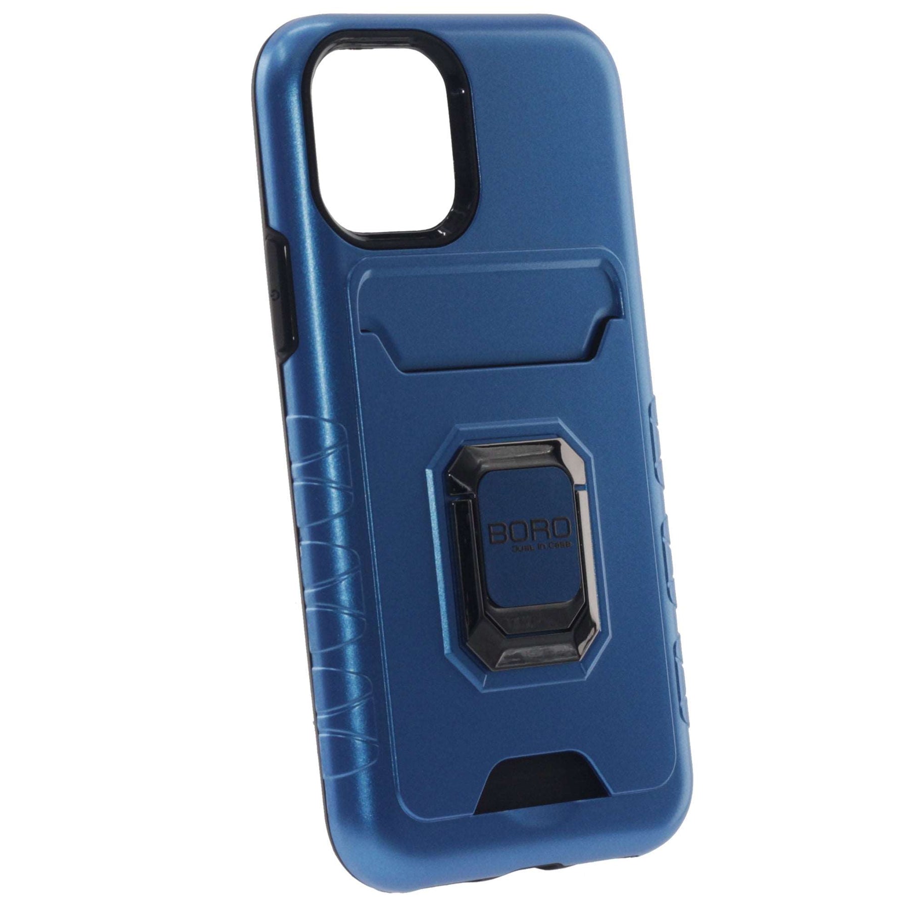 Apple iPhone 11 Pro, (BORO) Magnetic Ring Armor Case, Color Blue
