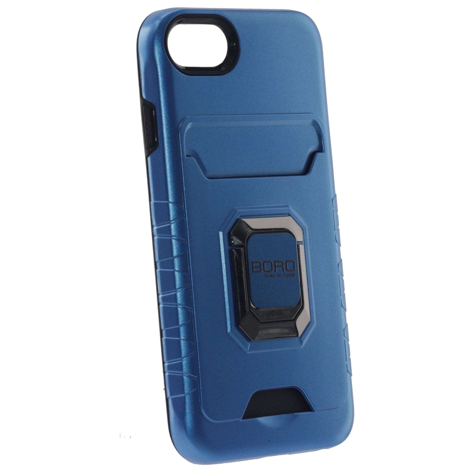 Apple iPhone 6/7/8/Plus, (BORO) Magnetic Ring Armor Case, Color Blue