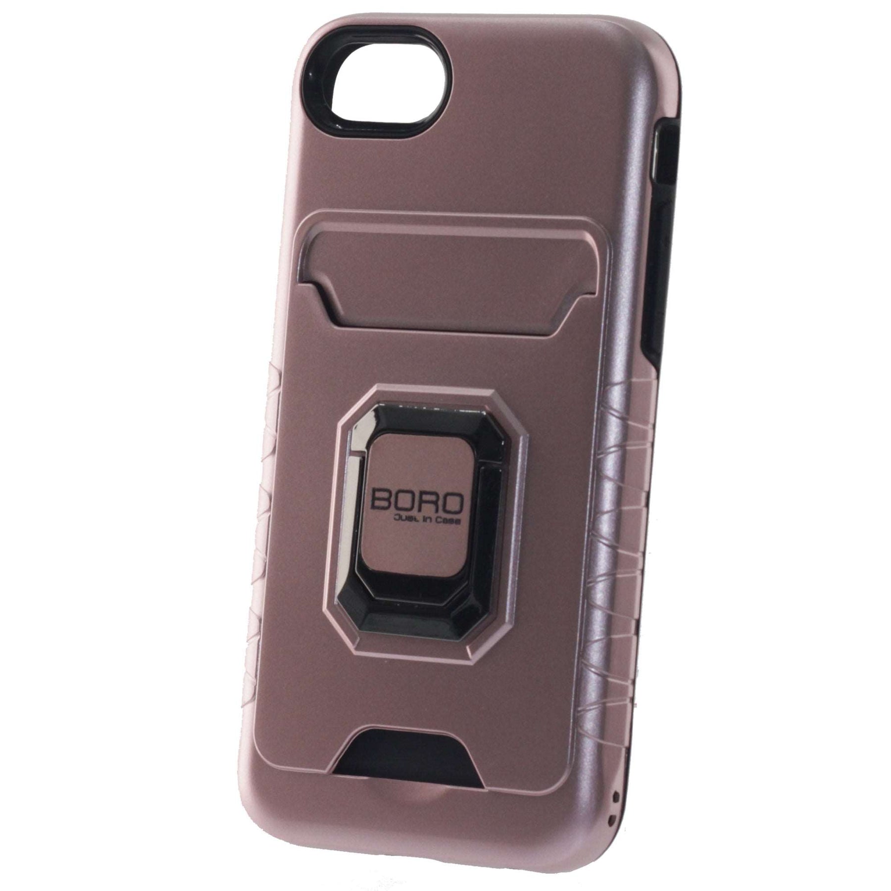 Apple iPhone 6/7/8/Plus, (BORO) Ring Armor Case, Color Rose Gold
