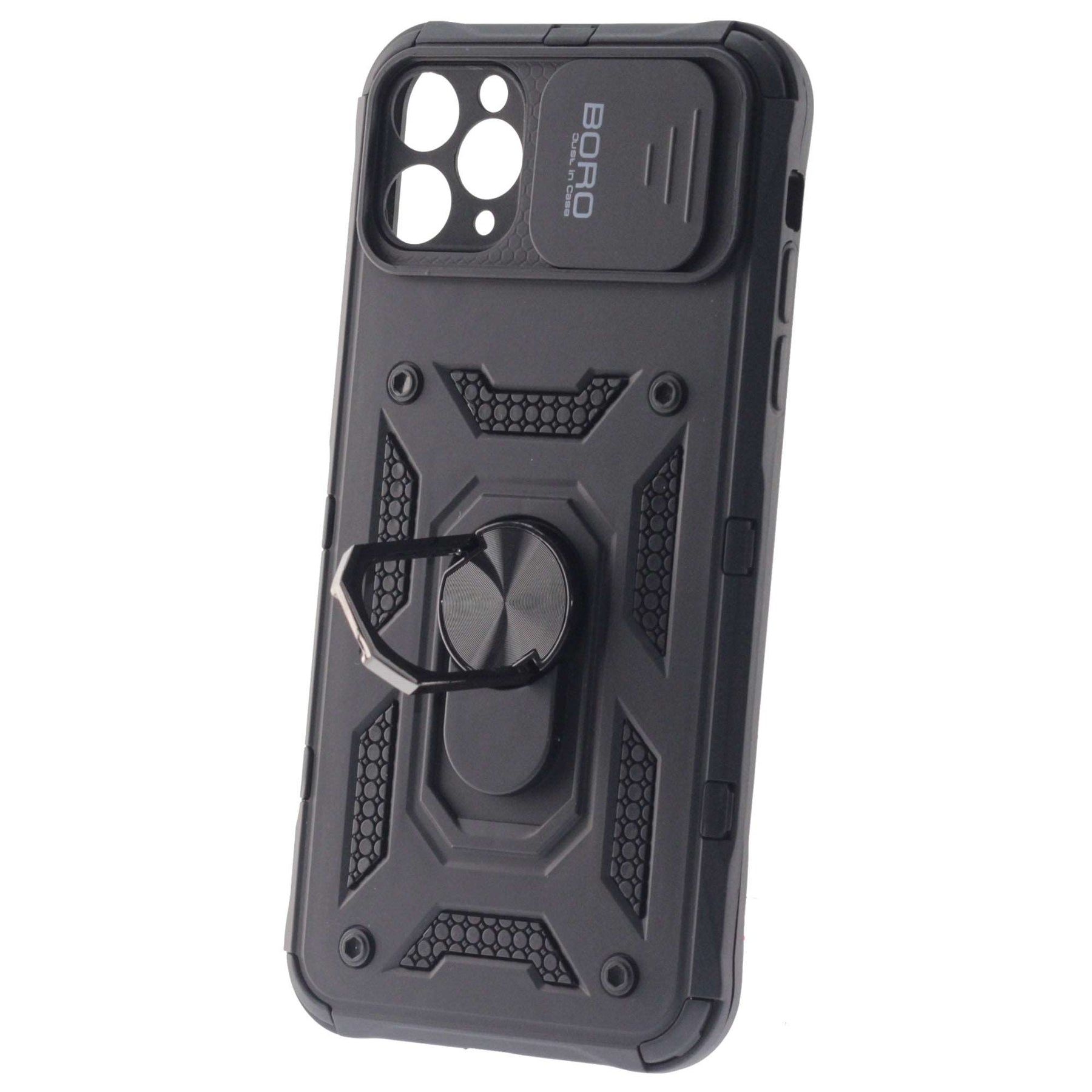 Apple iPhone 11 Pro MAX Case, Ring Armor Case with Lens Cover, Color Black