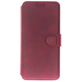 Huawei, P30 Lite, Leather Wallet Case, Color Red.
