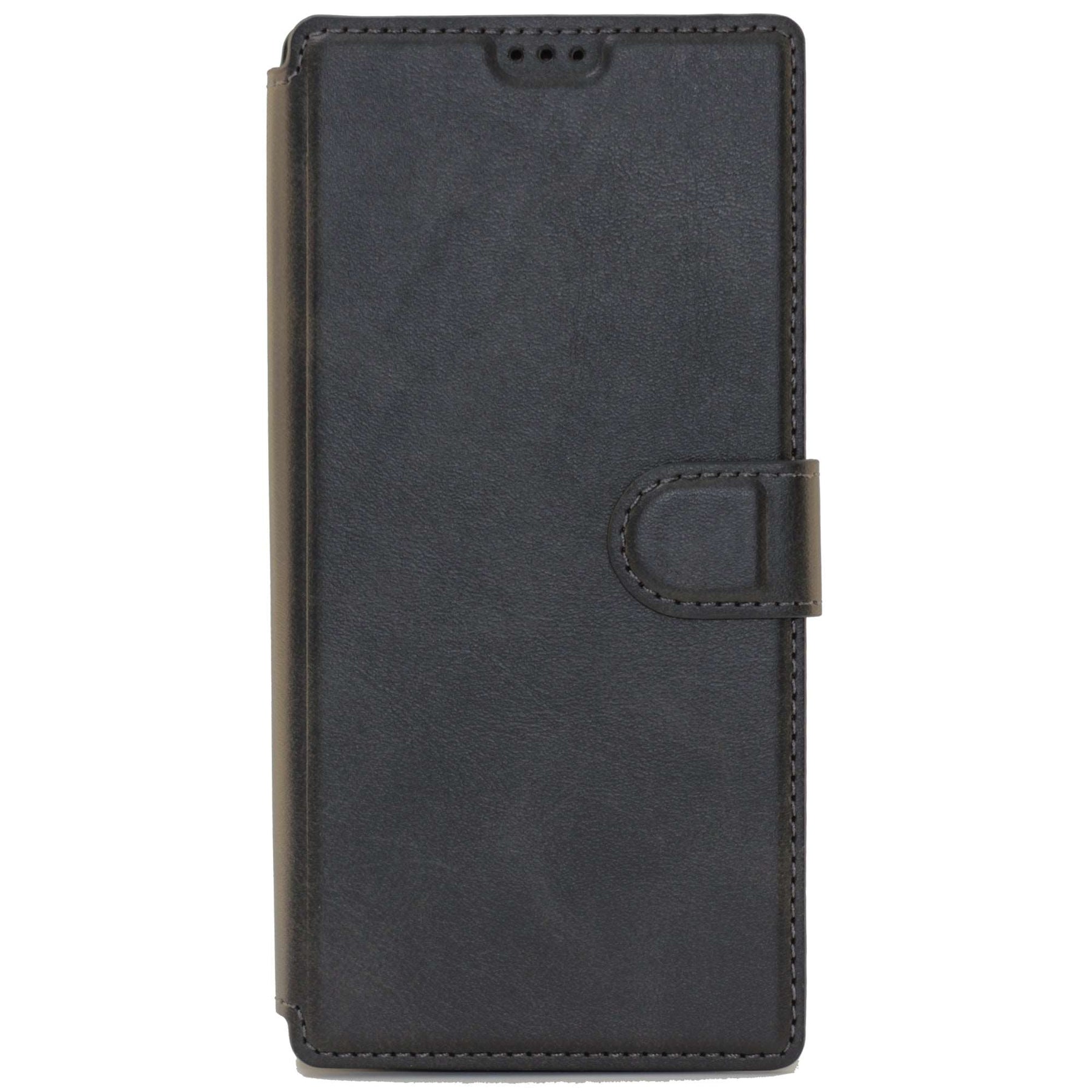 Huawei P smart 2021, Leather Wallet Case, Color Black,